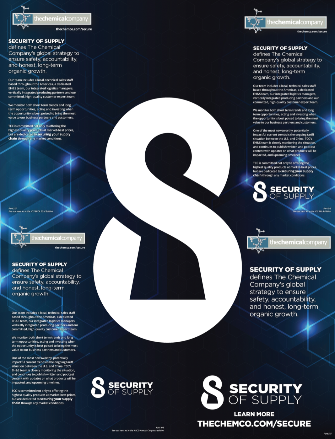 Security of Supply | The Chemical Company 3 Security of Supply The Chemical Company