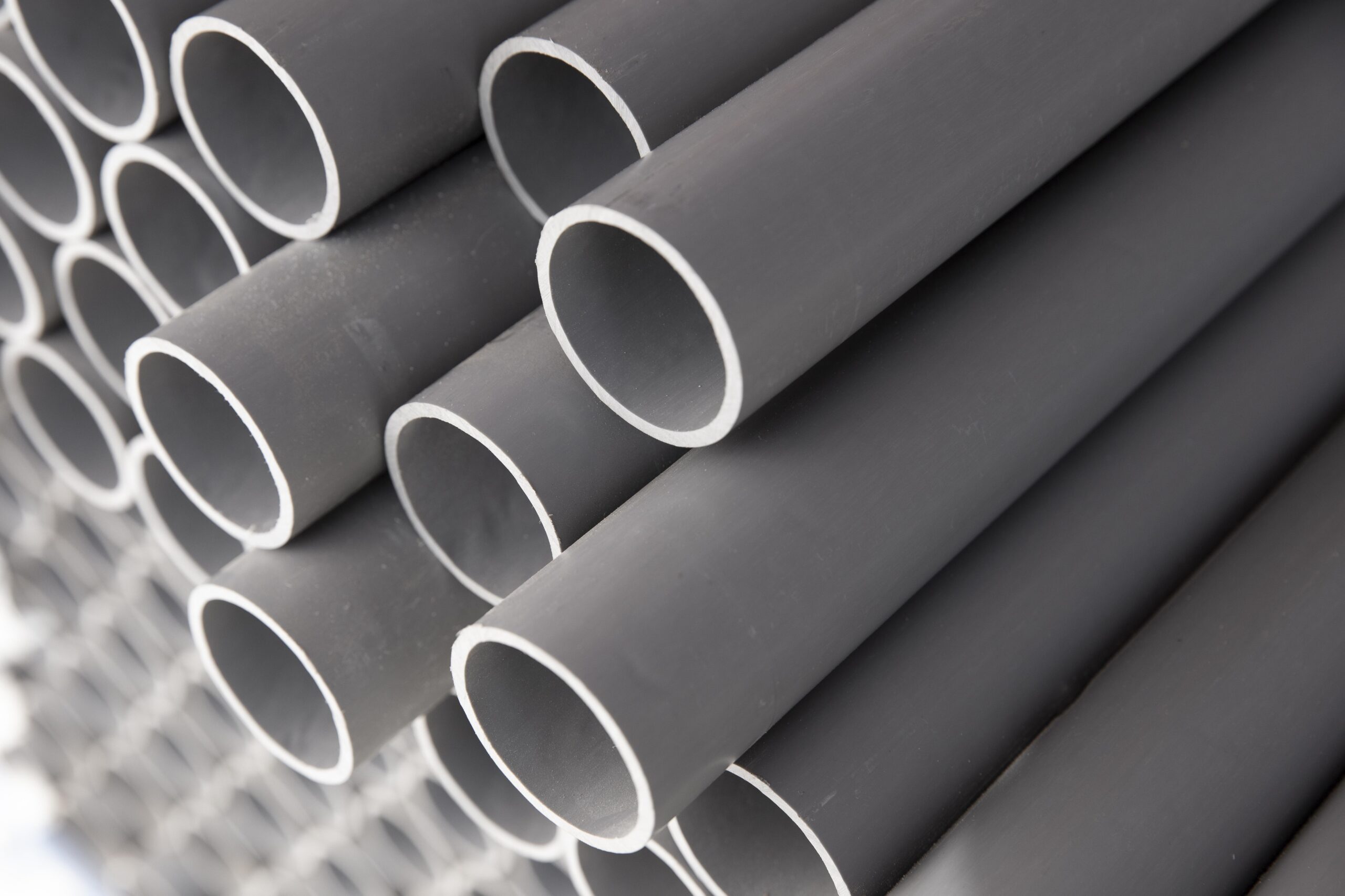 assortment of gray pvc pipes